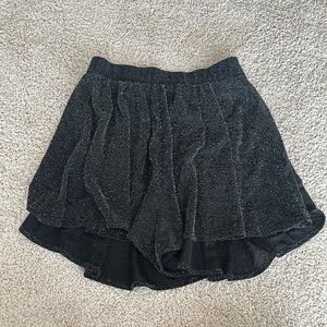 Show Me Your MuMu Black Glitter Women's Shorts Sz Medium
